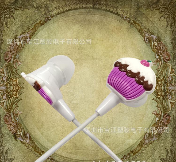 【实力深圳耳机工厂批发入耳式MP3便宜赠品雪糕软胶卡通耳机】价格_厂家_图片